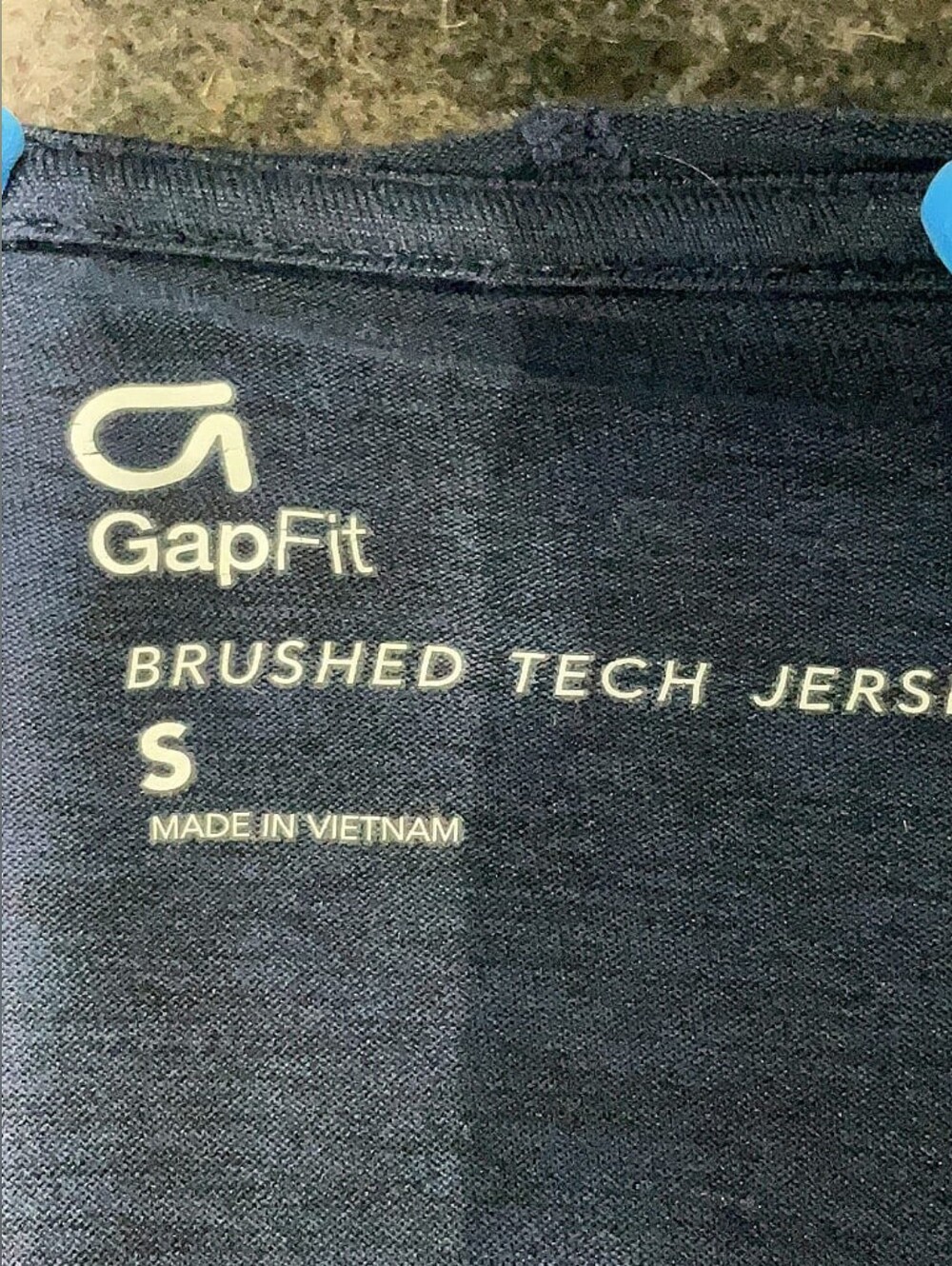 GapFit Sleeveless Hooded Tank Top - Navy Blue - Picture 3 of 3